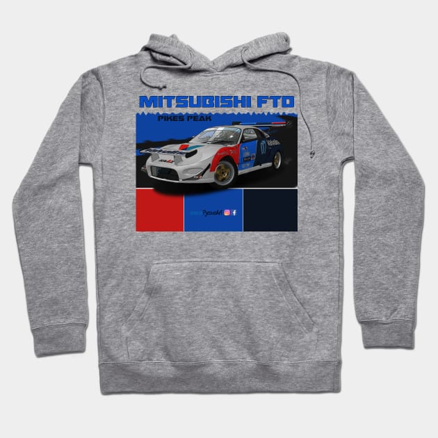 Mitsubishi FTO Pikes Peak Hoodie by PjesusArt